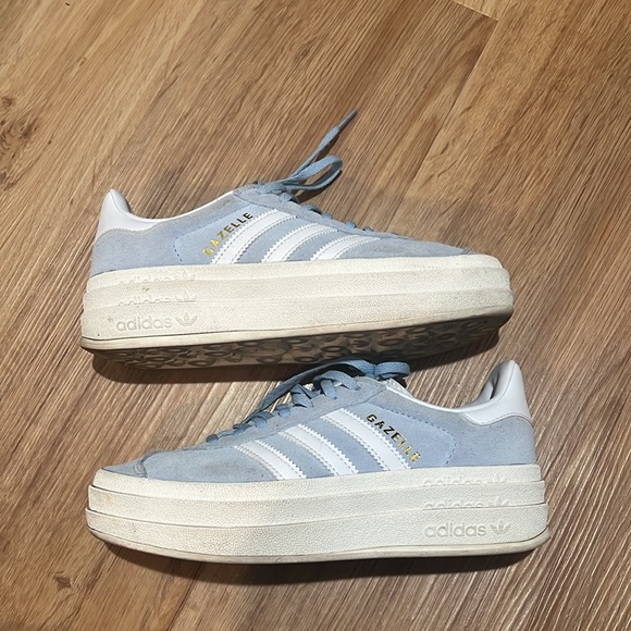 adidas Gazelle Bold クリアスカイブルー Adidas Gazelle Bold (Clear Sky/Cloud White/Gold Metallic